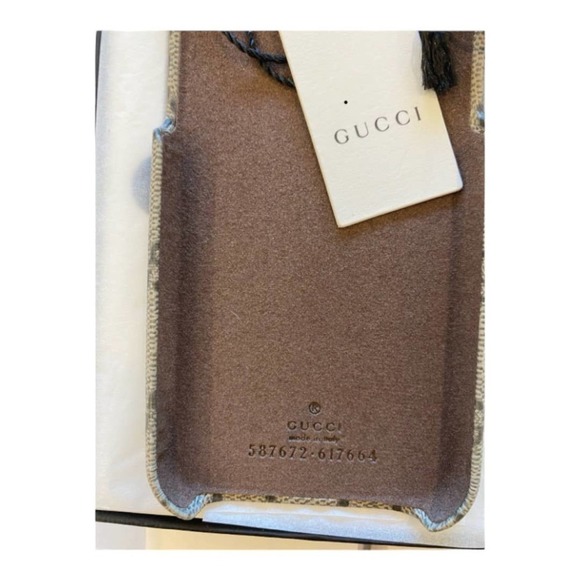 New AUTHENTIC Gucci GG Supreme  iPhone X iPhone XS Logo Smart Phone Case - Picture 3 of 3